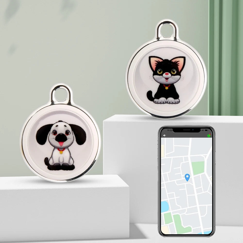 Pet Anti-Lost GPS Tracker Bluetooth Waterproof Smart Locator For Cats Dogs Long Distance Real-Time Tracking For Android IOS