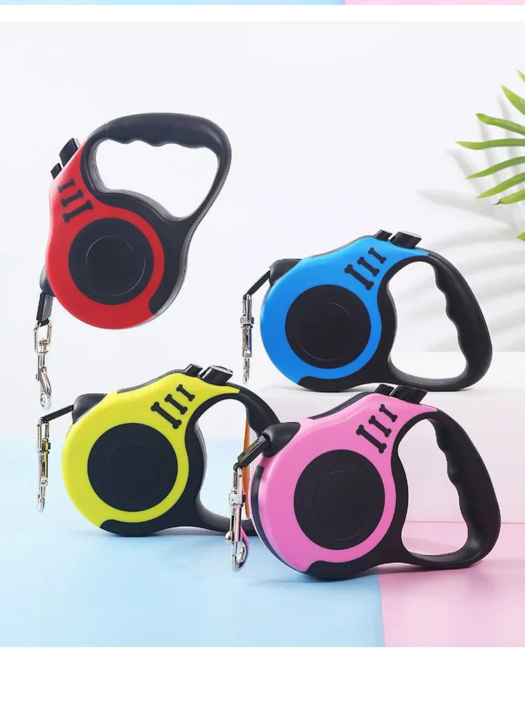 3m 5m Dog Leash Strong Nylon Puppy Lead For Small Medium Large Dogs Cats Automatic Retractable Durable Yorkshire Pet Supplies