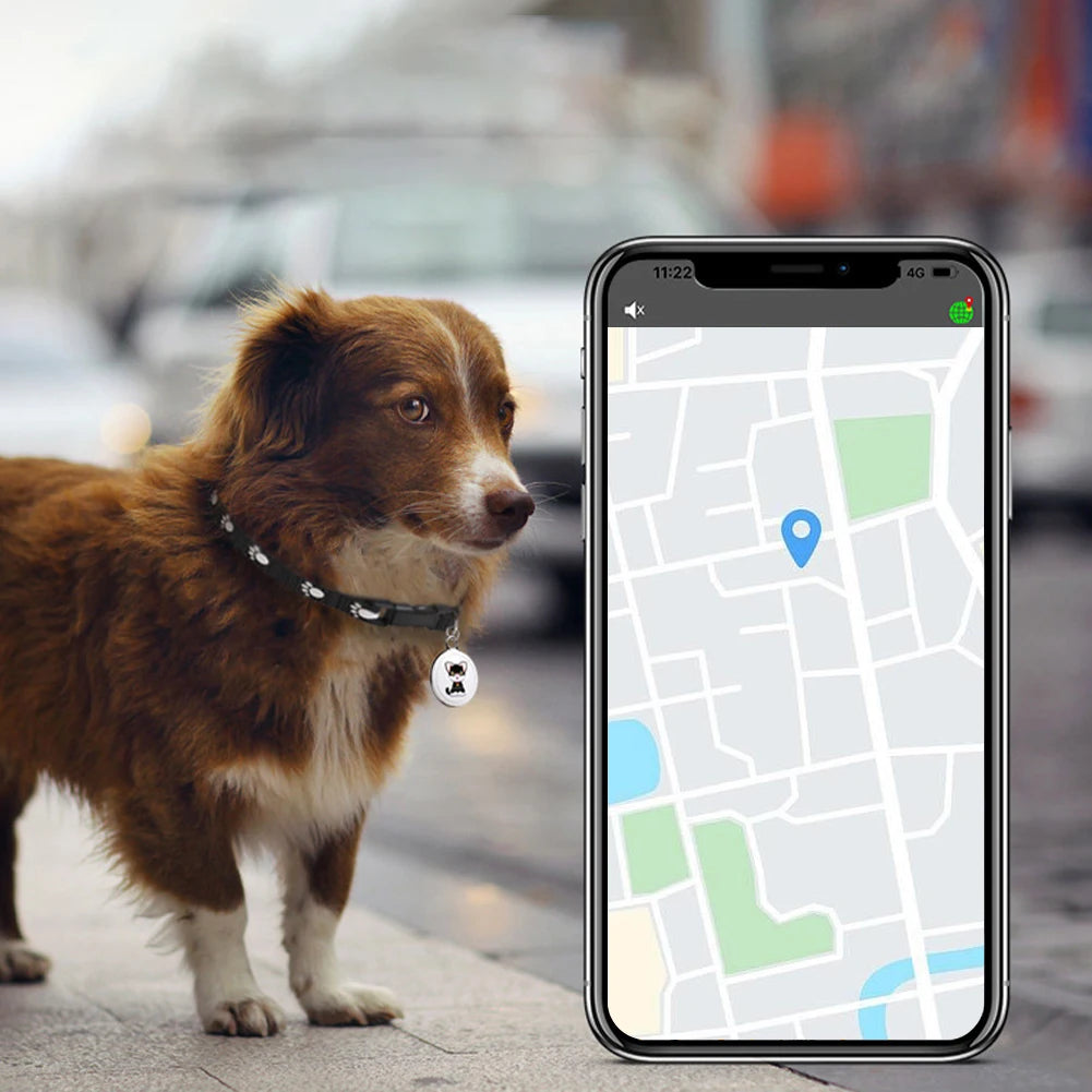 Pet Anti-Lost GPS Tracker Bluetooth Waterproof Smart Locator For Cats Dogs Long Distance Real-Time Tracking For Android IOS