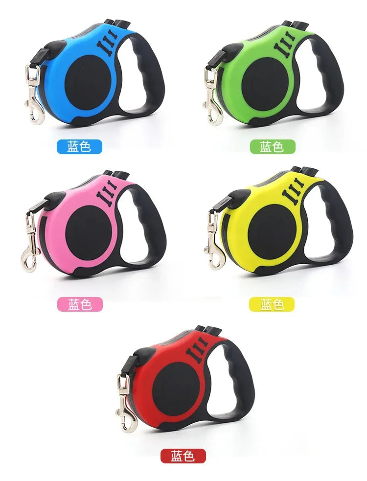 3m 5m Dog Leash Strong Nylon Puppy Lead For Small Medium Large Dogs Cats Automatic Retractable Durable Yorkshire Pet Supplies