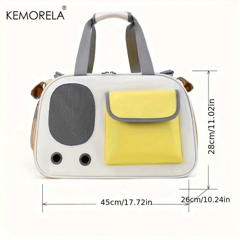 1Pcs Portable Pet Carrier Cat Bag For Cats And Dogs Ideal For Travel And Outdoor Activities Suitable For Cats And Small Dogs