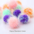Candy Color Small Ball Cat Toys Kitten Interactive Chew Pet Toy Funny Cat Scratcher Plush Ball