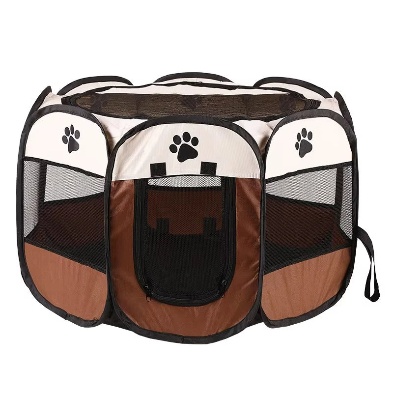 Pet Tent Portable Foldable Octagonal Fence Cat Bed East To Use Outdoor Pet Nest Dog Bed For Puppy And Small Medium Cats Frences
